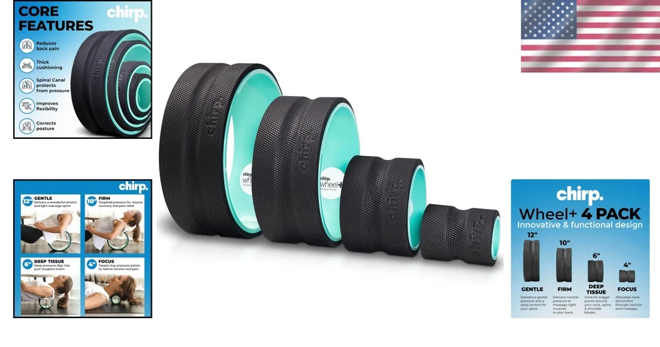 Versátil juego de rodillos de espuma de alta densidad - 500 libras de capacidad para terapia en el hogar Foto 2 de 4