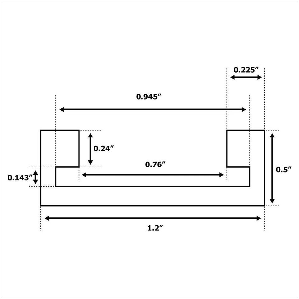 Big Horn 19802 inglete de aluminio pista en T - para medidores de inglete estándar de 3/4 X 3/8 - Foto 3 de 3