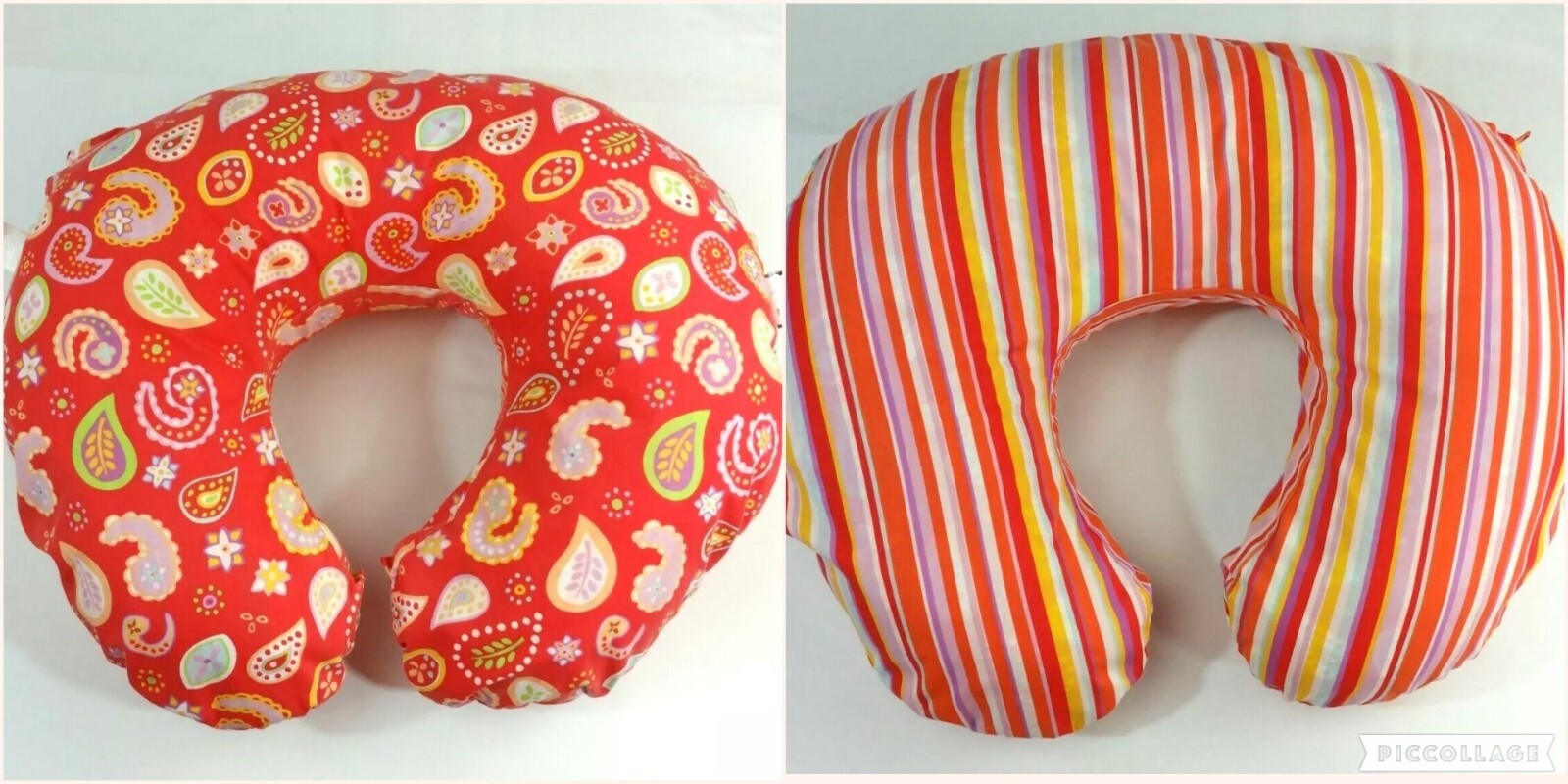 Boppy Baby Nursing Support Pillow & Reversible Slipcover Stripe Floral Infant-image