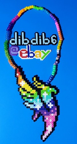 Illenium kandi perler necklace, rave, PLUR, edm, edc hama art bead dj ...