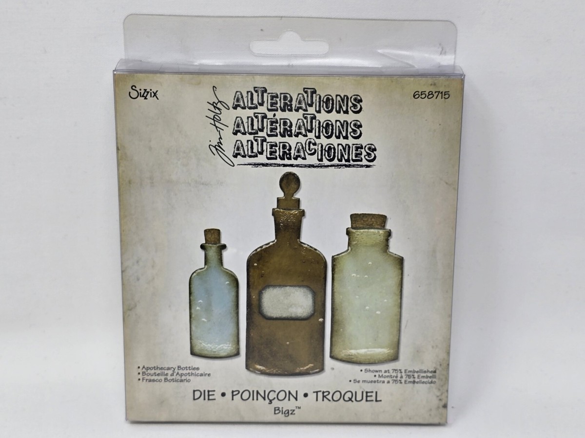 Sizzix Bigz Die Apothescay Bottles　2種 Sizzix Tim Holtz Alterations Bigz Die 