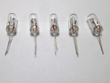 5 Five New 6v 60ma 4mm Grain-of-Wheat Bulbs Vintage Receiver Lights
