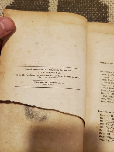 1856 First Edition An Essay On Liberty And Slavery Albert Taylor Bledsoe - Picture 7 of 12