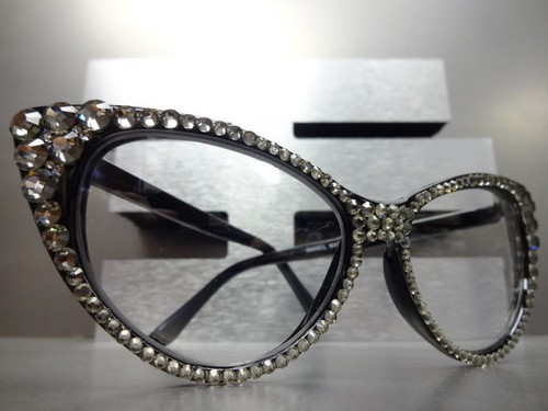 Para mujeres DE COLECCIÓN RETRO OJO DE GATO Estilo Lente Transparente GAFAS Hecho a Mano Marco de Cristal - Imagen 34 de 35
