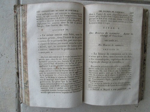 DAGEVILLE : CODE DE COMMERCE, 1828. 4 volumes. - Picture 6 of 24