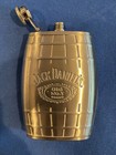 Jack Daniels Old No 7 Stainless Steel 6 oz Barrel Shaped Hip Flask, 2007 — photo 1