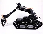 DIY Metal Robot Tank Chassis Tracked Vehicle 7 DOF Robot Arm With Digital Servo