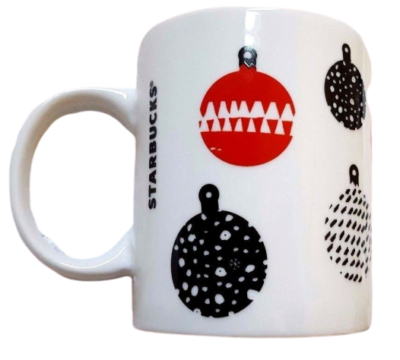 2016 STARBUCKS Mug Red Black Holiday Christmas Ornament Coffee Tea Cup 12oz  | eBay