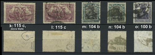 DR ex 100 - 155 Stempel + Farben BPP bzw. INFLA geprüft; bitte auswaehlen! #g760 - Picture 8 of 15