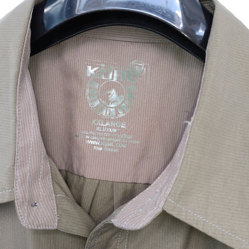 Kuhl Short Sleeves Shirt Mens XXL Olive Green Button Down Outdoor Hiking - Picture 9 of 13