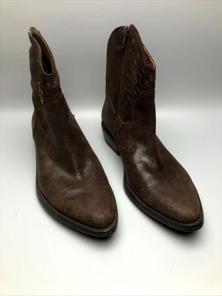 Botines/botas para mujer Nine West Gertrude marrón occidental talla 7M con caja Foto 3 de 4