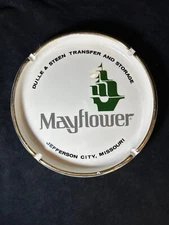 Vintage Mayflower Movers Porcelain Dulle & Steen Transfer and Storage Ash Tray