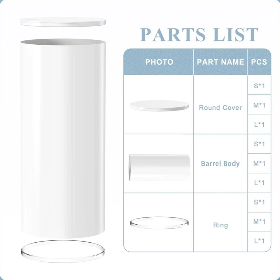 3Pcs Dessert Pedestals Display Pedestals Cake Stand Party Decoration Table - Image 4 of 4