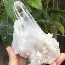482G  Natural white crystal cluster point mineral specimen Chakras Healing