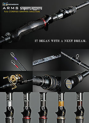 Megabass ARMS SUPER LEGGERA Baitcasting Rod Model variations Megabass ARMS SUPER LEGGERA Baitcasting Rod Model variations