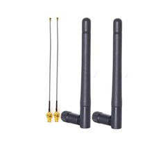 2pcs RP-SMA WIFI Antenna Dual Band 2.4GHz 5GHz 3dBi Antenna with IPX U.FL Cable