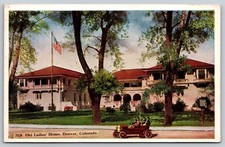 Postcard Old Ladies Home Denver Colorado