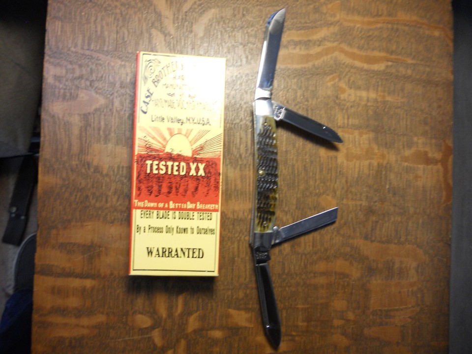 1991 Case Bradford PA Classic G6488 Congress Knife flawless Green Bone unused eBay