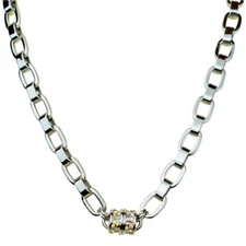 Kirks Folly Poetry Chain Magnetic Interchangeable Necklace silvertone