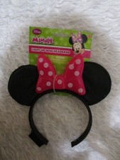 Disney Girl Minnie Mouse Halloween Costume Pink Dress Headband Ears Light Up Bow
