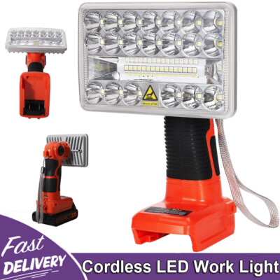 2000LM Cordless Flashlight LED Work Light for Black & Decker 20V Li-ion Battery