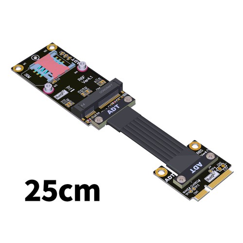PCIe 3.0/4.0x1 mini-PCIe to mini-pcie Male to Female Extension Cable - Picture 9 of 9