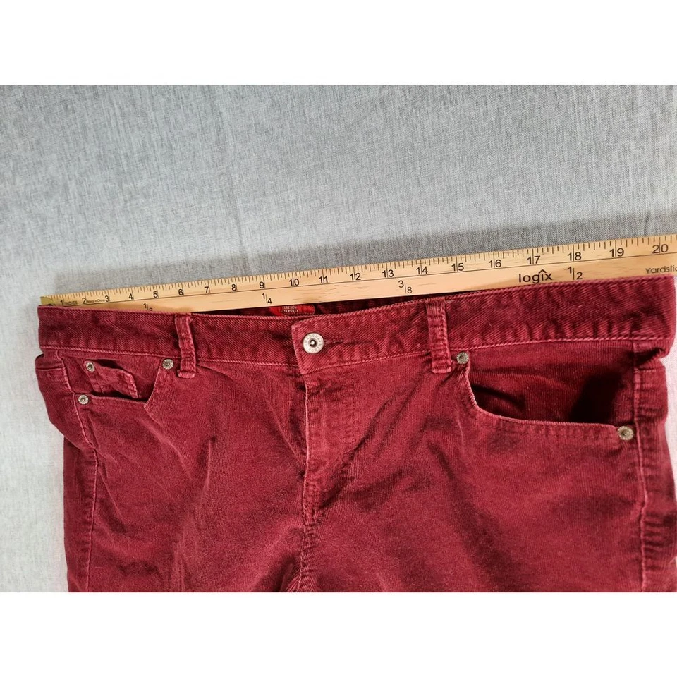 Pantalones de pana extensibles elásticos contemporáneos cupé moderno Merona 16 para mujer Foto 2 de 4