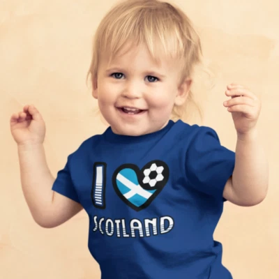 BUZZ SHIRTS BABY I Love SCOTLAND T-Shirt 2024 Football Scottish Christmas Gift