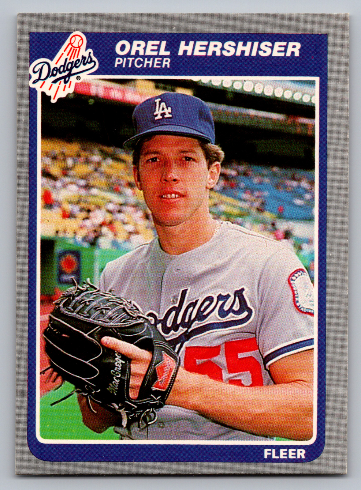 1985 FLEER #371 OREL HERSHISER DODGERS ROOKIE