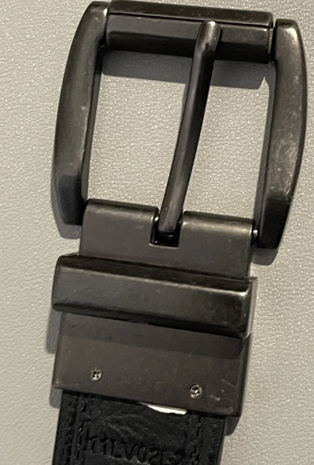 Cinturón de cuero negro Levi Strauss & Co talla 34/85 Foto 3 de 4