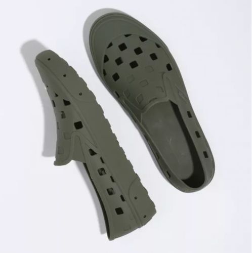 Vans Slip-On TRK Hoja de Uva Verde Ejército Tenis Trek Zapatos sin Cordones Agua Talla 13 - Imagen 5 de 15
