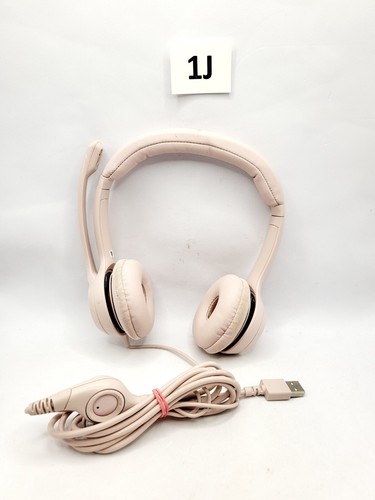 Logitech H390 Wired USB On-Ear Stereo Headphones with Mic PC Laptop Rose Pink - 第 2/7 張圖片