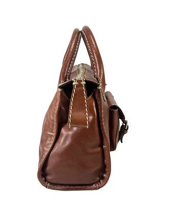 Vintage Chloe Edith ~ Medium Brown Top Handle Leather Tote