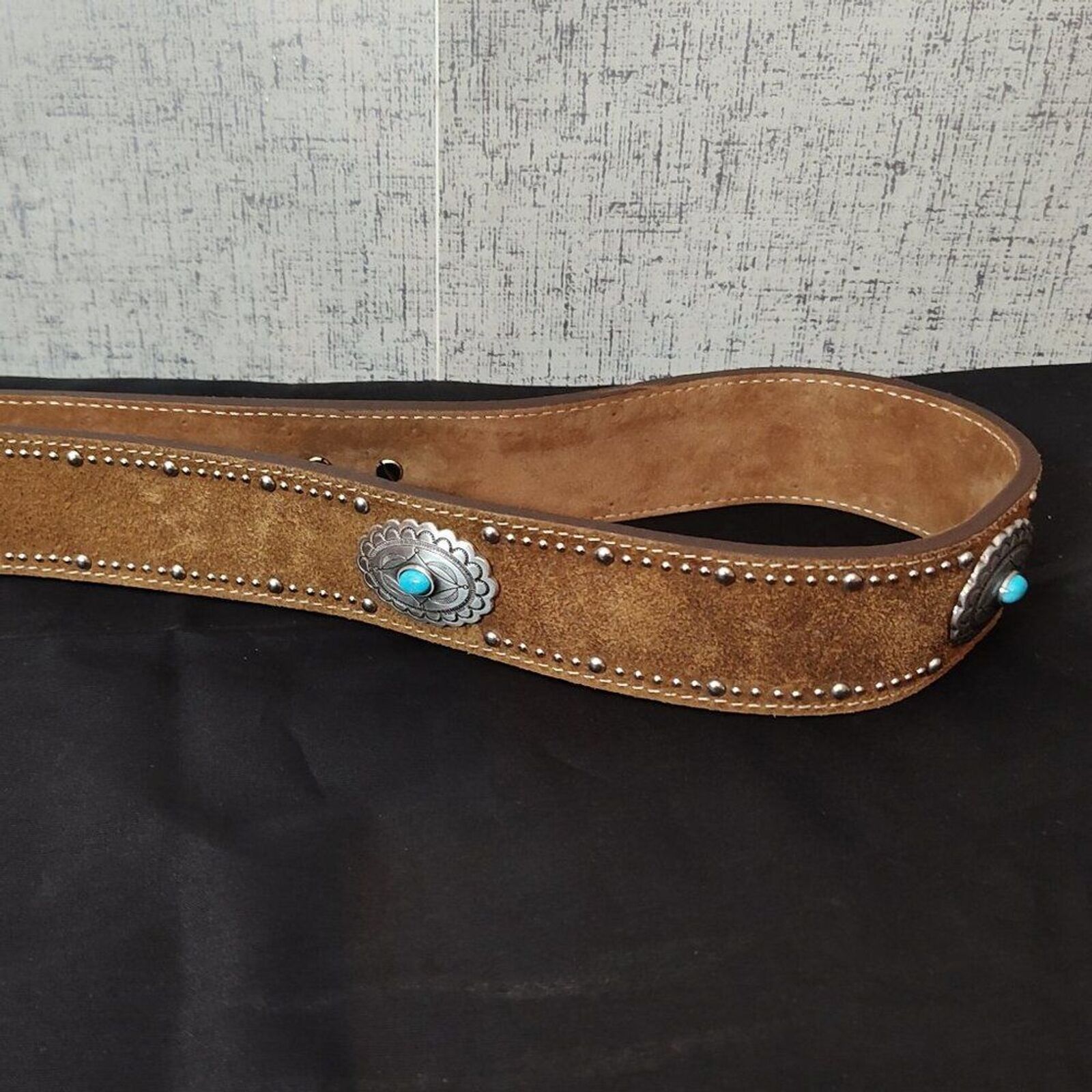 Tony Lama Leather Belt Sz 42 - image 3