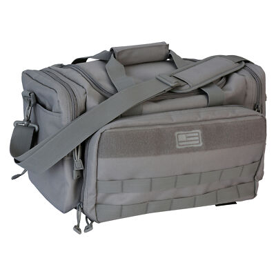 Evolution Outdoor Range Bag Gray MOLLE Webbing Hook & Loop Panel Polyester