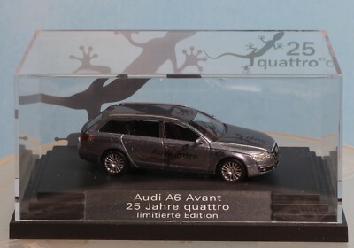Modèle Réduit Audi A6 - Échelle HO 1/87 - Busch - Bleu - Occasion (boîte Fermée)