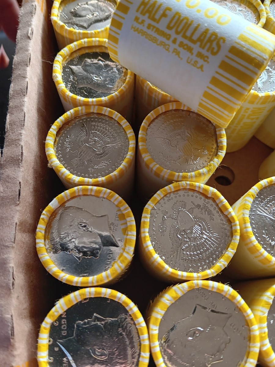 10 Rolls All 2023-D Brilliant Uncirculated Kennedy (JFK) Half