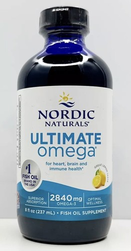 Nordic Naturals Ultimate Omega 2840mg Omega-3 8oz / 237mL 10/2026+ NEW SEALED - Picture 2 of 3