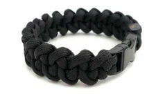 Paracord Bracelet 550 Black Jawbone Tactical 550 U.S. Hand Made  