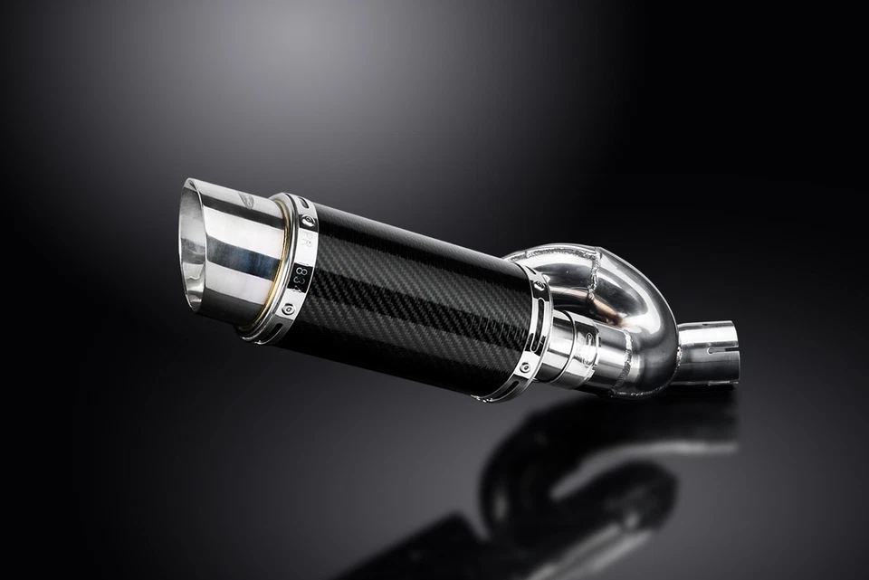 Triumph Street Triple R S RS 17-21 Kit Silenciador Escape Carbono Redondo 8" Foto 4 de 4