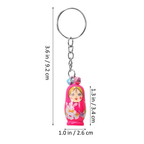 24 Pcs Keychain Nesting Baby Child Russian Cartoon Cute Keychains - Afbeelding 9 van 11