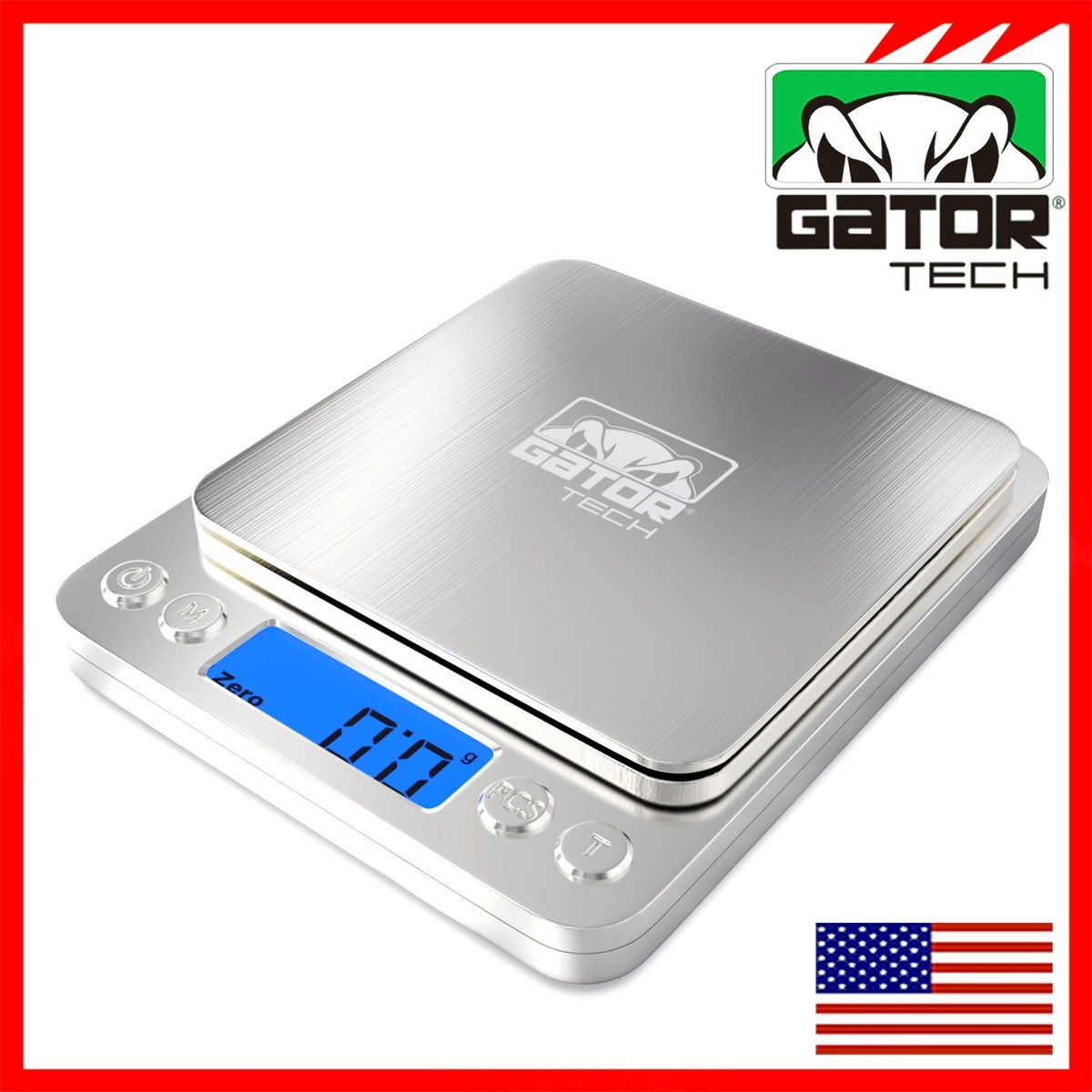 Digital Weight Scale Kitchen Jewelry Gold Grain Food MiniSize Gram 2000g X 0.1g - Foto 4