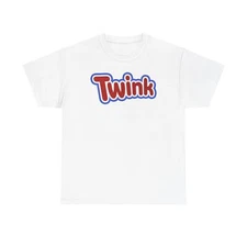 Twink Gay LGBTQ+ Pride Unisex Tee Shirt, Heavy Cotton Tshirt, Rainbow Colors,