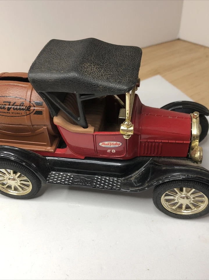 ERTL 1918 Runabout Barrel Bank Truck Ford Model T Replica Diecast True Value   - Image 2 of 4