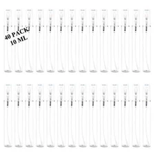 40Pcs Portable Refillable Glass Makeup Clear Empty Sprayer Bottles 10ml