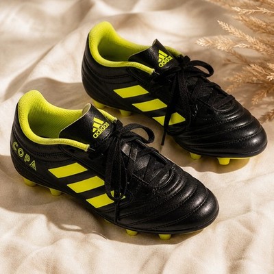 Adidas Copa Soccer Cleats Black Neon Yellow FG Firm Ground Lace-Up