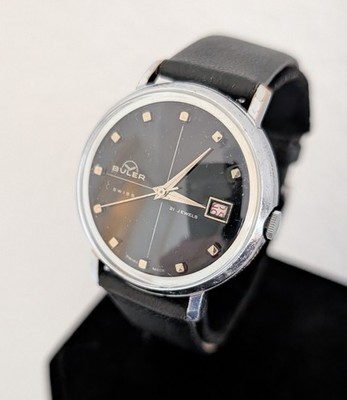 Buler Swiss - 60´s Vintage - Uhr - 21 Jewels - Handaufzug - Rarität - mens watch