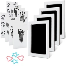 Mengni Baby Footprint Kit Hand Footprint Kit Dog Paw Print Kit Clean Touch Ink P