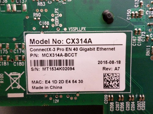 MELLANOX CONNECTX-3 Pro MCX314A-BCCT CX314A Dual Port 40Gb Ethernet Card - Afbeelding 5 van 7