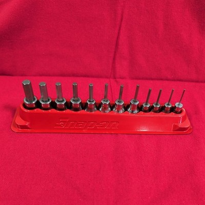 Snap On 12-Pc Combo Drive SAE Standard Hex Driver Bit Socket Set 212EFTAY